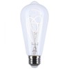 Satco S11527 LED Bulb, 6W (40W Eq), ST19 Vintage Style,