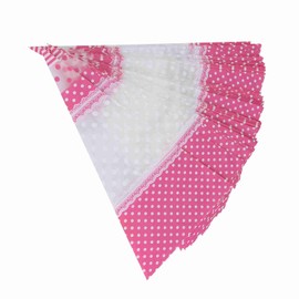 Bolsas de celofán de 50 piezas, bolsas de envoltura transparentes en forma de cono con lazos retorcidos, envolturas de palomitas de maíz/galletas/dulces para los regalos de fiesta(Rosado)