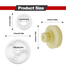 6Pcs Power Window Motor Gears, Lift Door Window Regulator Repair, Replacement Compatible with Mazda 3, 5, 6, CX-7, CX-9, RX8 Front/Rear