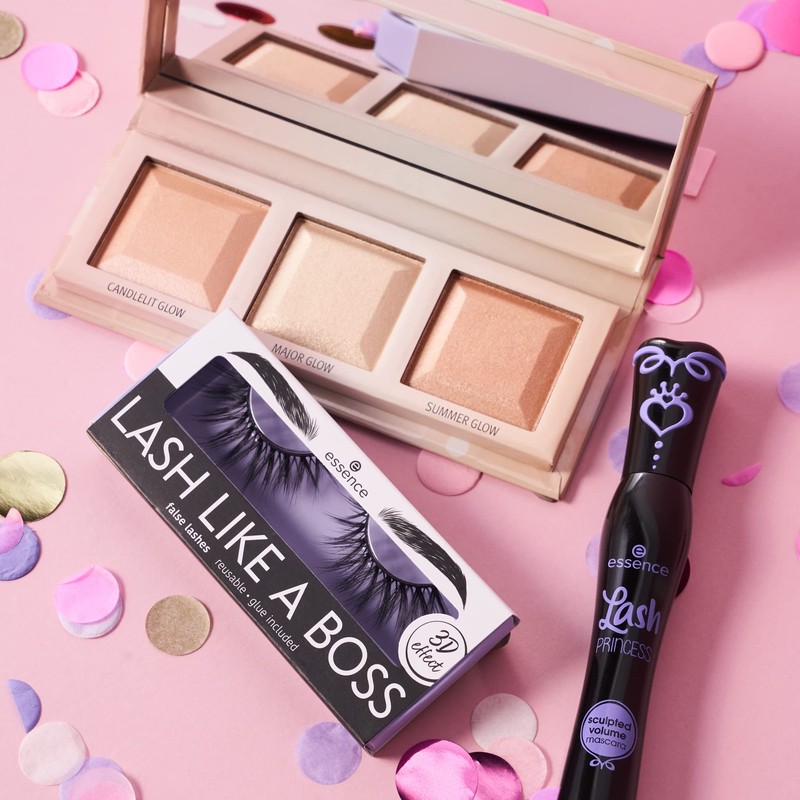Essence Choose Your Glow Highlighter Palette, Multi-Colour, Vegan, Microplastic Particles