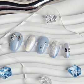 Ice Brick Nail Tips - Coffin / 아이스 브릭 네일팁 - 코핀