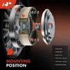 A-Premium Rear Brake Shoes Set Compatible with Toyota Yaris 2019-2020,