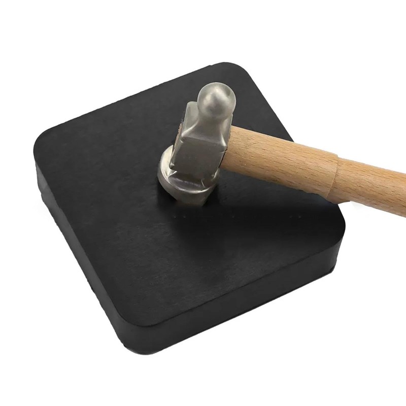 rockible Jewelry Bench Block, Dapping Block, Nonslip Rubber Bench Block,