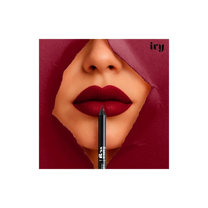 IVY Delineador de Labios en Gel, Indeleble 24 Horas, Resistente