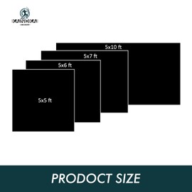 KAINOKAI Archery Backstop Archery Netting for Recurve Bow Compound Bow Crossbow and Throwing Knives (5x6 ft Black)