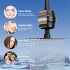 NearMoon Filtered Rain Shower Head, High Pressure 8″Square, and 5