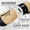 devembr Ski Mittens with Wrist Guards, Snowboarding Mittens Touchscreen, Snow