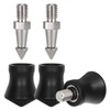 Universal Rubber Feet Tripod Spike Non-Slip Tripod Feet Stainless Steel