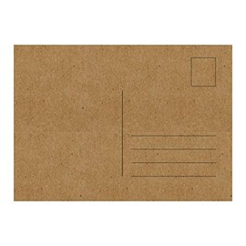 Blank Postcards, A6 280gsm Kraft Card, Perfect for Craft Projects and for Designing Individual Postcard (50)