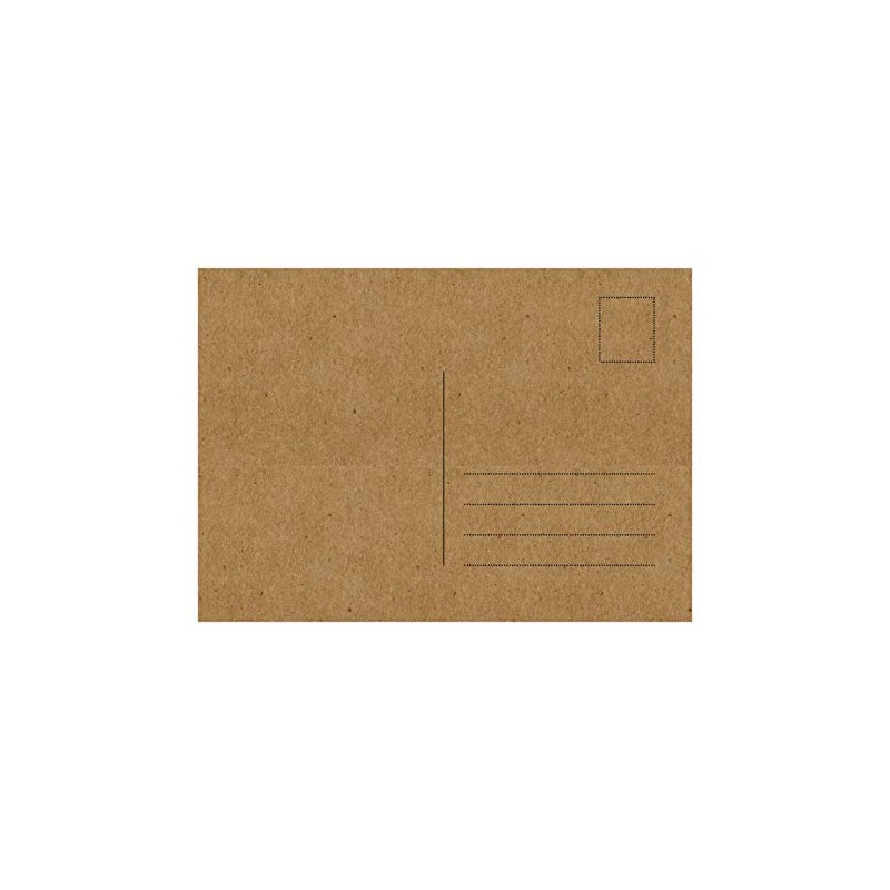 Blank Postcards, A6 280gsm Kraft Card, Perfect for Craft Projects