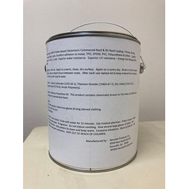 Hercules White RV Roof Coating - Rubber Roof Sealant - 100% Acrylic Elastomeric - 1 Gallon - Reflective White Finish - Waterproof & UV Resistant - Ideal for RVs, Trailers, Campers, and Mobile Homes
