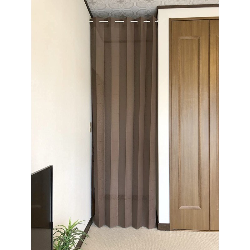 Accordion Curtain Room Divider Noren Partition Heat Shielding Energy Saving