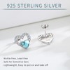 Heart Earrings for Women 925 Sterling Silver Heart Stud Earrings