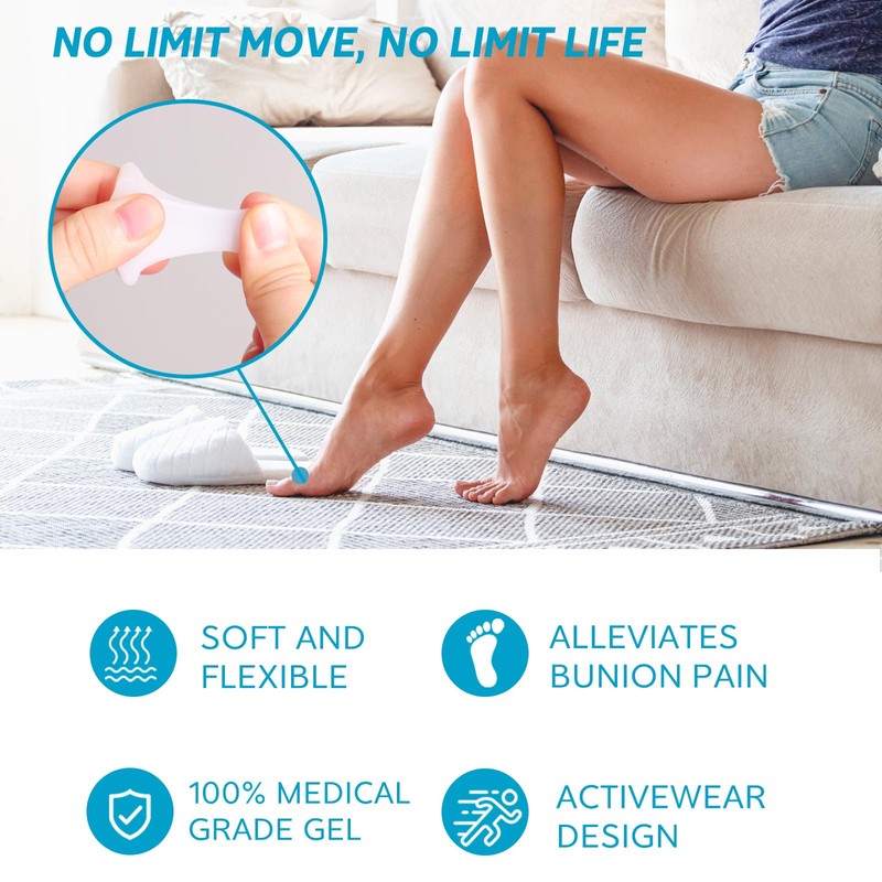 Nolimvita Hammer Toe Straightener Corrector - Toe Spacers Toe Splints