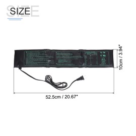 MECCANIXITY Plant Heating Mat Heating Pad 20.67" x 3.94" US 120V Waterproof Warm Heat Mat for Nursery Starting Indoor Plant