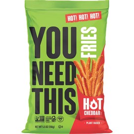 YOU NEED THIS Hot Cheddar Fries, 5.5 Oz Bags (Pack of 4)