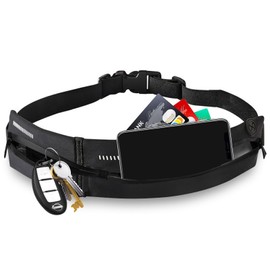 Laufgürtel Handy, Lauftasche, Jogging Tasche, Handytasche Laufen, Damen und Herren Geeignet für Mobiltelefone Verschiedener Modelle und Größen(Schwarz)