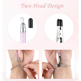 2 in 1 Bracelet Fastener Helper Tool, Jewelry Clasp Helper & Bracelet Buddy, 7" Bracelet Assistance Tool with Hook for Bracelet, Necklace