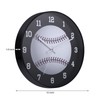 CIGERA 12 Inch Baseball Wall Clock - Silent Non-Ticking, Battery
