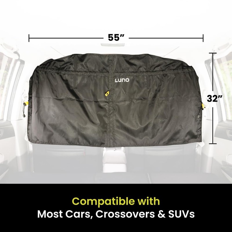 LUNO Car Privacy Curtain Divider - Universal Fit for Most