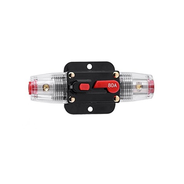 RVCAZON STETION Car Audio 80 Amp Resettable Fuse Circuit Breaker