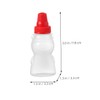 iplusmile 8Pcs Mini Bear Sauce Bottle Cute Condiment Containers for