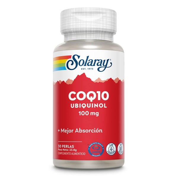 Solaray Ubiquinol CoQ-10 100 mg | Coenzyma Q10 | 30 Perlen