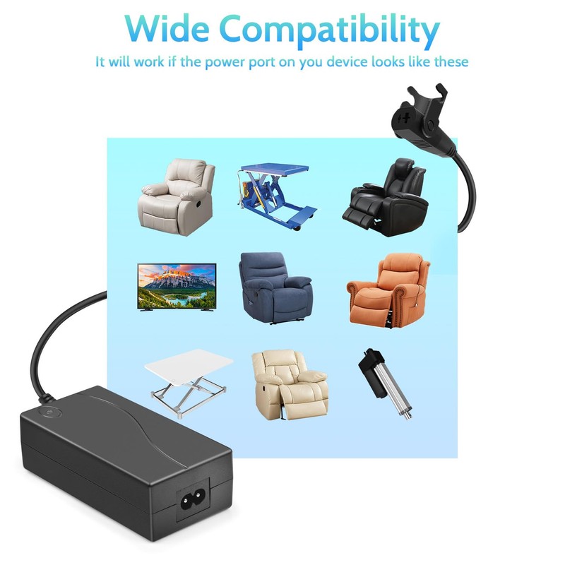 Sopito Wide Power Recliner Power Supply Kit 29V 2A 2-Pin