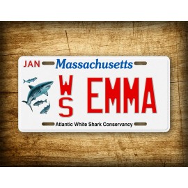 SignsAndTagsOnline.com Customized Massachusetts Atlantic White Shark Conservatory State License Plate