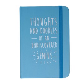 Stands Out, Supplying Outstanding Gifts Genius Thoughts and Doodles A6 Hardback Ruled Notebook