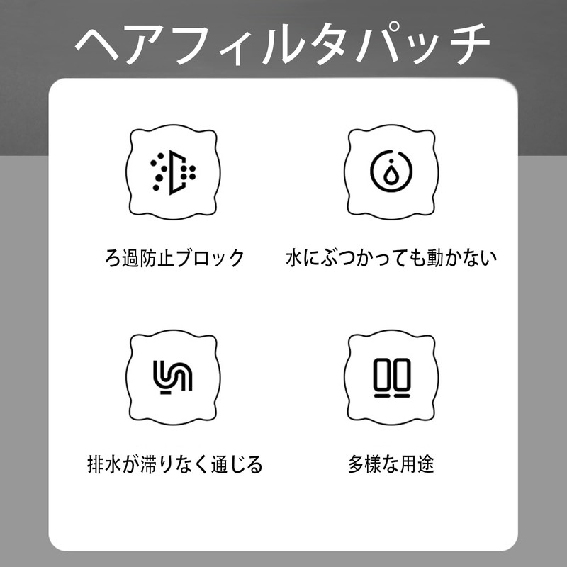 SZSL Drain Seals 30 Pcs Bathroom Kitchen Anti-Blocking Hair Filter