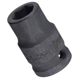 TA-VIGOR 6-Point Impact Socket, 1/2-Inch Drive 12mm Spindle Axle Nut Socket Driver, Durable CR-V Steel 38mm Length Nut Impact Socket for Auto Repair Easy Removal, Shallow Metric Sizes