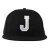 4sold ABC Letter Snapback Cap in black/White with letters A