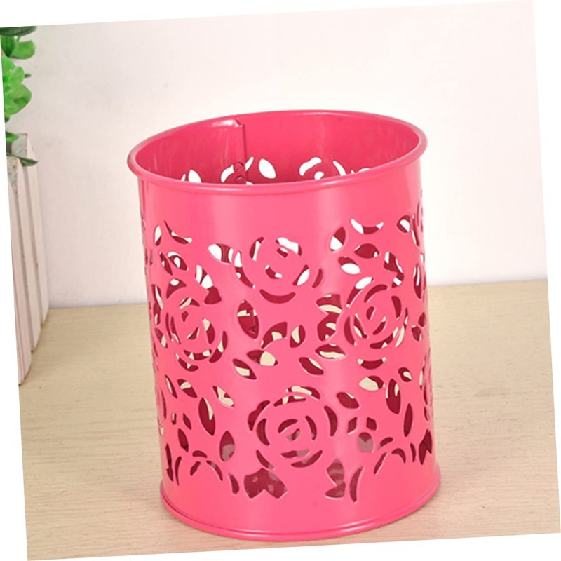 FUNOMOCYA Sturdy Metal Flower Pencil Container Pen Pot Holder 6pcs