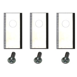 Genisys 30 replacement blade blades compatible with Landroid by Worx (1-hole - HQ - longlife - 0.9 mm) + screws [DIN EN 50636 tested]