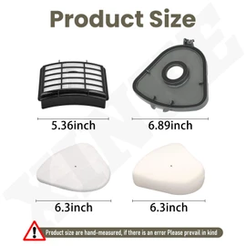 Vacuum Dust Bucket Cover & Filters Replacenent for Shark Navigator Lift Away NV350 NV351 NV352 NV356E S2 NV360 NV355 NV356 NV357 NV358 NV353 UV440 UV490 UV500 UV540 UV550 Vacuum Replace 115FFJ XFF350