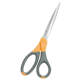 Wedo 98510 Scissors (Stainless Steel Titanium Plus, 10 Inches (25.0 cm) Grey/Yellow