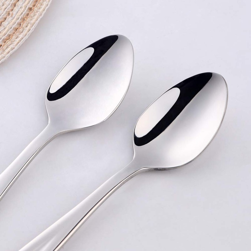 SBOMHS Espresso Spoon Small 14 cm Coffee Spoon Set Silver