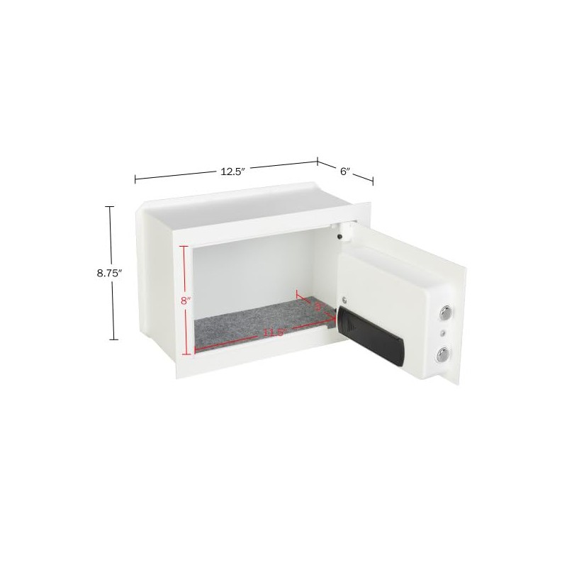 Wall Safe - Digital Safety Box with Passcode for Quick