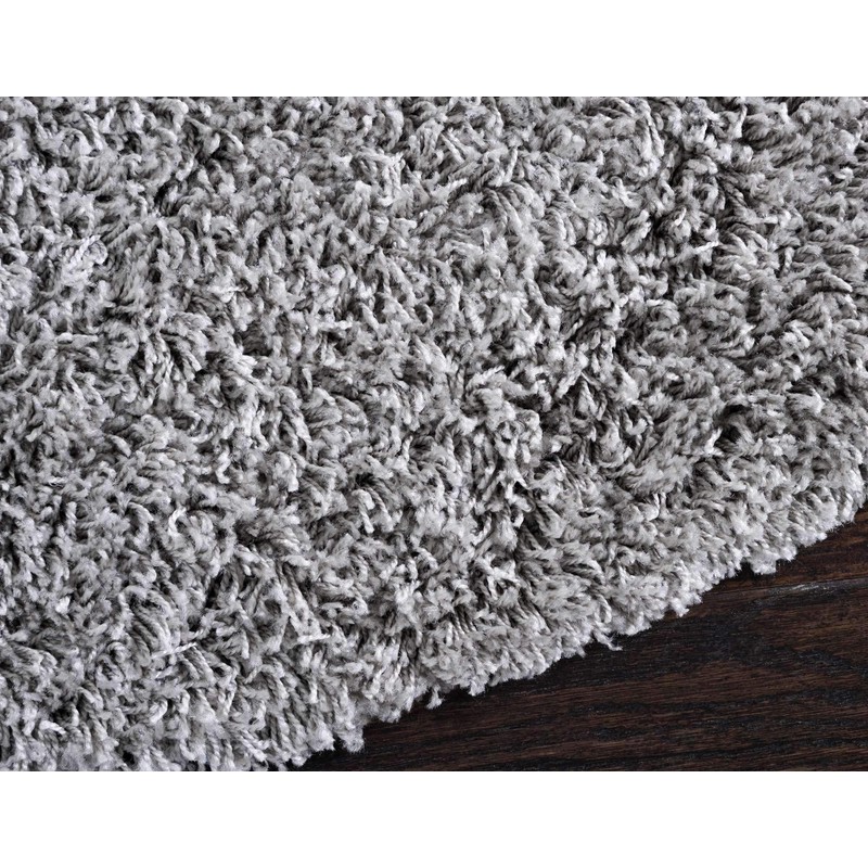 Unique Loom Solid Shag Collection Area Rug (6' 1" Round,