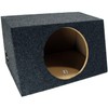 ASC Package Single 12" Kicker Sub Box Sealed Hatch Subwoofer