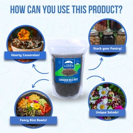 Thousand Lakes Organic Canadian Wild Rice - Soup Grade - Bulk - 5 pounds | 100% Wild Rice | Wild Harvested