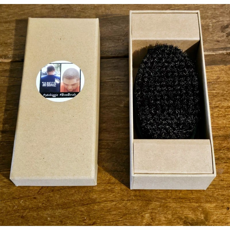 #360biggie #BossBrush 360 Wave Brush Curved Medium Soft Luxury Elite