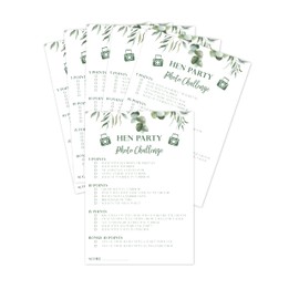 Hen Party Games, 20 x Cards for Fun Selfie Challenge for Hen Party, Hen Party Accessories, Hen Party Game Challenge for Hen Night, Hen do Hen Party Games and Accessories for Adults