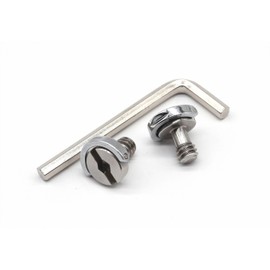 INPON 1/4" Screw + Allen Wrench Set of 3, Suitable for Tripods, Monopods, Quick Release Plates, Cameras, etc