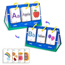 Alphabet Flash Cards for Toddlers – 78 Letters, Words & Pictures | Montessori ABC Learning Toy for Kids Ages 2–5 | Preschool Educational Flip Book for Travel, Classroom & Home Use