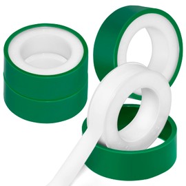XEHAHOSH 4 Roll Plumbers Tape, -374 to 536 Degree F Temperature Range, Teflon Plumbing Tape, High Density 0.45g/cm, Used for Water Pipes, faucets, valves, L 390 in x W 0.47 in³.Green
