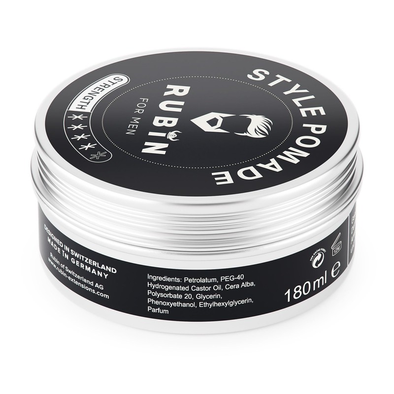 Rubin for Men Styling Pomade 180 ml - with Gloss