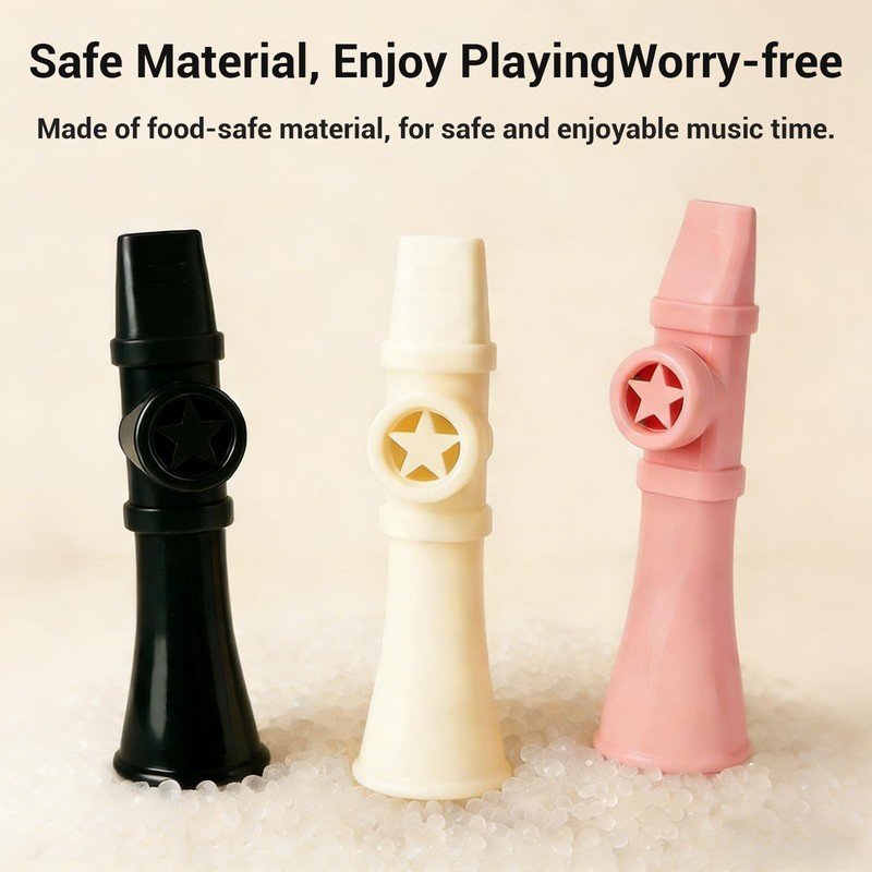 Professional Kazoo for Adults, Premium ABS Musical Instrument, Adjustable Tone,