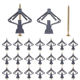 Plasterboard Wall Plugs Set -30pcs Plasterboard Fixings, Heavy Duty Expansion Tube for Strong Hold Hollow Drywall Fixings
